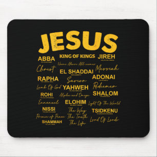 Jesus Is King Namen Van God Hebreeuws Jezus Christ Muismat