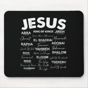 Jesus Is King Namen Van God Hebreeuws Jezus Christ Muismat