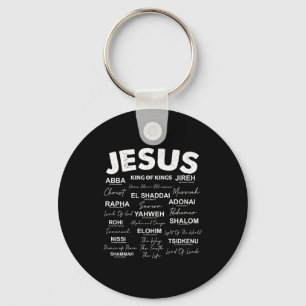 Jesus Is King Namen Van God Hebreeuws Jezus Christ Sleutelhanger
