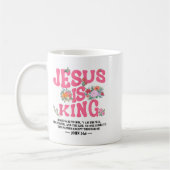 Jesus Is King Nk Christian Toddler God Sister Daug Koffiemok (Links)