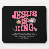 Jesus Is King Nk Christian Toddler God Sister Daug Muismat (Voorkant)