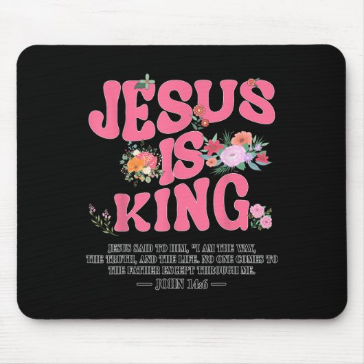 Jesus Is King Nk Christian Toddler God Sister Daug Muismat (Voorkant)