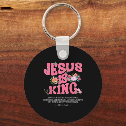 Jesus Is King Nk Christian Toddler God Sister Daug Sleutelhanger (Voorkant)