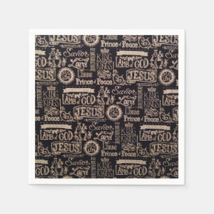 "Jesus is King of Kings" Papa Napkins Servet