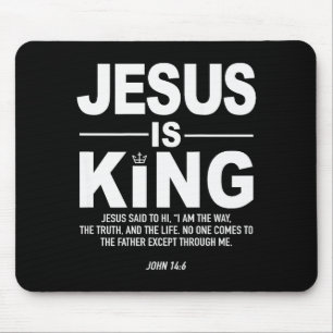 Jesus Is King Religieus Geloof God Christelijke Ma Muismat