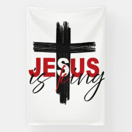JESUS Is King Statement of Faith Artwork Spandoek
