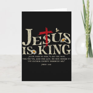Jesus Is Koning Bijbelvers Johannes 14_6 Christeli Kaart
