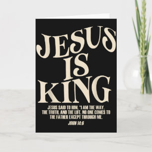 Jesus Is Koning Bijbelvers Johannes 14_6 Christeli Kaart