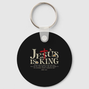 Jesus Is Koning Bijbelvers Johannes 14_6 Christeli Sleutelhanger
