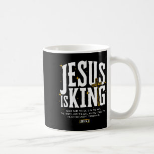 Jesus Is Koning Bijbelvers John 14_6 Christelijke  Koffiemok