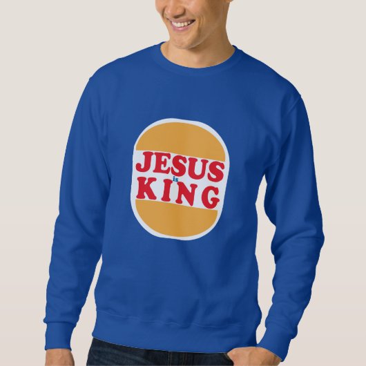 Jesus is Koning - Christelijk Trui (Voorkant)