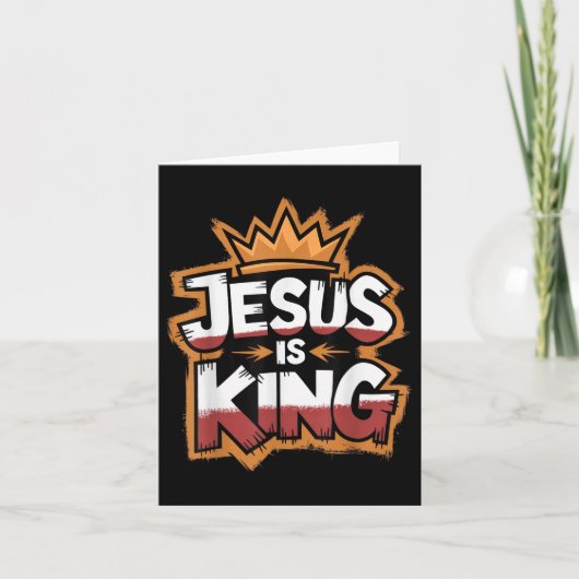 Jesus Is Koning  Kaart (Voorkant)
