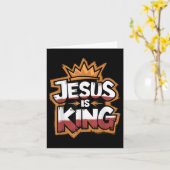 Jesus Is Koning  Kaart (Gele Bloem)