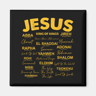 Jesus Is Koning Namen Van God Hebreeuws Jezus Chri Magneet