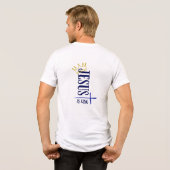 Jesus Is Koning Tri-Blend Shirt (Achterkant volledig)