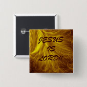 JESUS IS LANG... RELIGIEUZE BUTTONNEN VIERKANTE BUTTON 5,1 CM (Voorkant /achterkant)