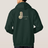 ''Jesus Is Leven'' Hoodie (Achterkant)