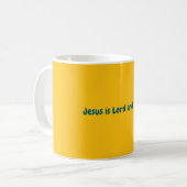 Jesus is Lord and Savior Mug Koffiemok (Voorkant links)