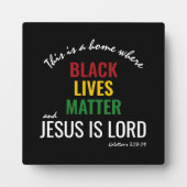 JESUS IS LORD | Black Lives Matter | CHRISTELIJK Fotoplaat (Voorkant)