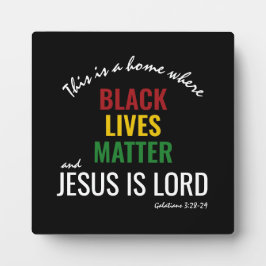 JESUS IS LORD | Black Lives Matter | CHRISTELIJK Fotoplaat
