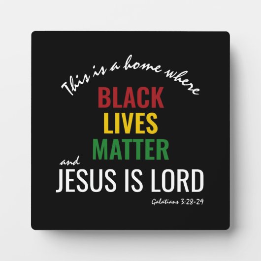 JESUS IS LORD | Black Lives Matter | CHRISTELIJK Fotoplaat (Voorkant)