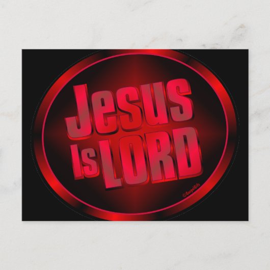 Jesus is Lord Briefkaart (Voorkant)