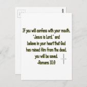 Jesus is Lord Briefkaart (Voorkant / Achterkant)