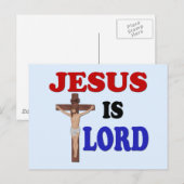 JESUS IS LORD BRIEFKAART (Voorkant / Achterkant)