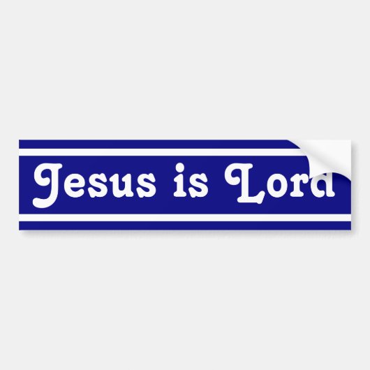 Jesus is Lord Bumpersticker (Voorkant)