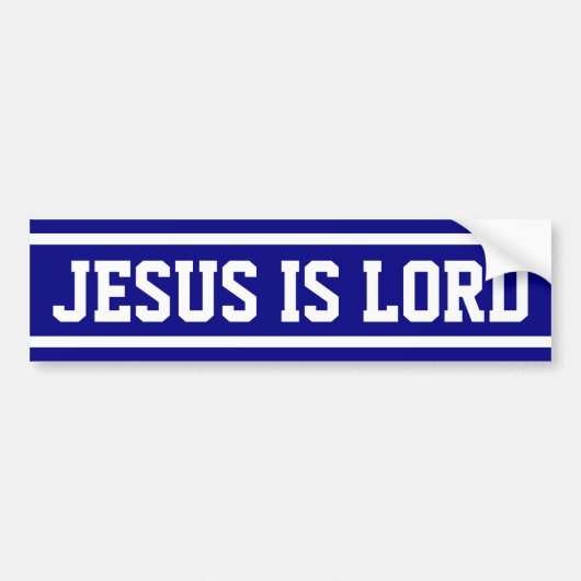 Jesus is Lord Bumpersticker (Voorkant)