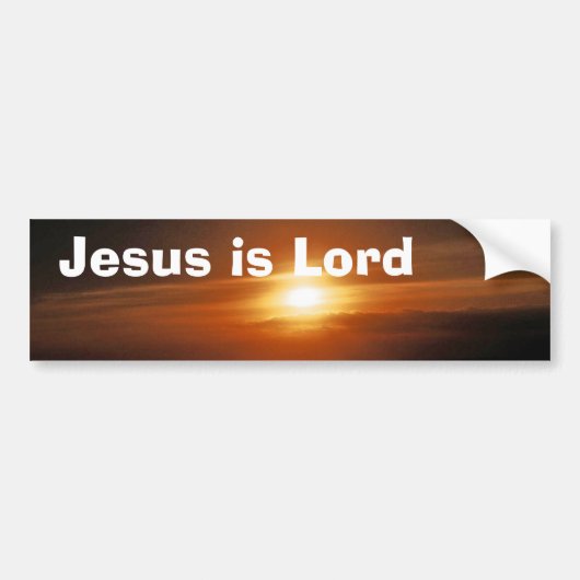 Jesus is Lord Bumpersticker (Voorkant)