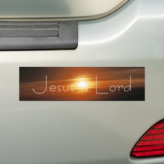 Jesus is Lord Bumpersticker (Op auto)