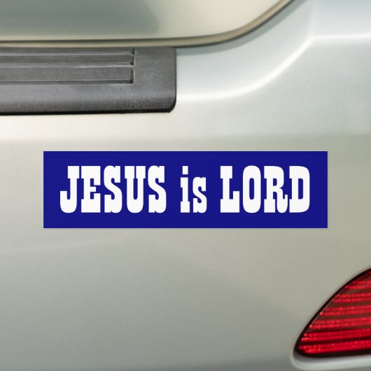 Jesus is Lord Bumpersticker (Op auto)