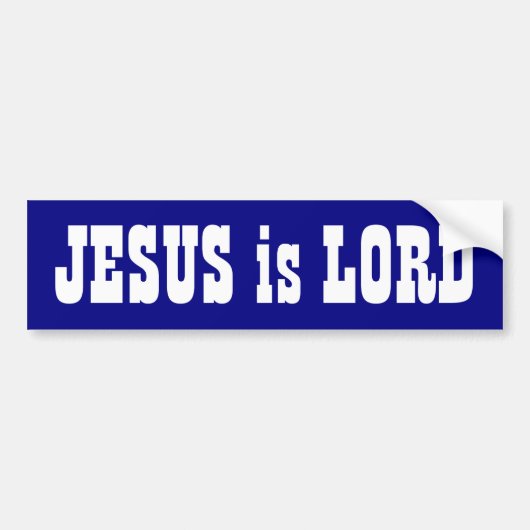 Jesus is Lord Bumpersticker (Voorkant)