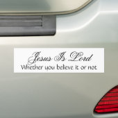 Jesus is Lord Bumpersticker (Op auto)