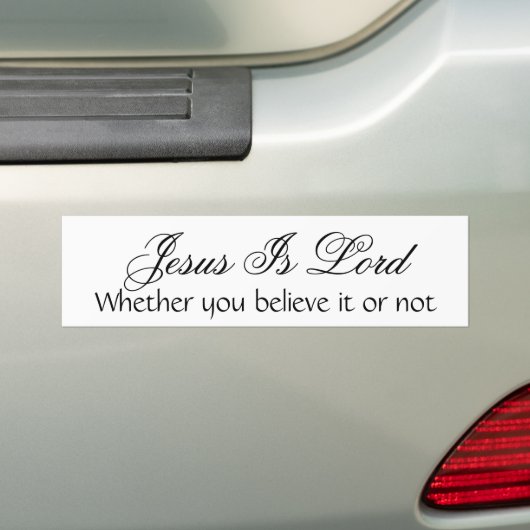 Jesus is Lord Bumpersticker (Op auto)