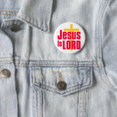 Jesus is Lord Christelijk design Ronde Button 5,7 Cm (In situ)