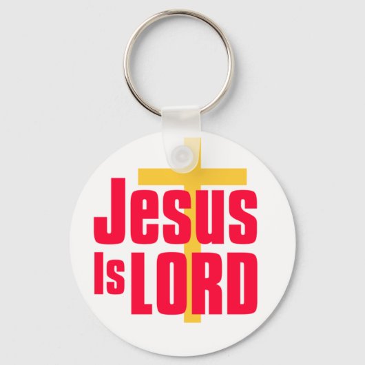 Jesus is Lord Christelijk design Sleutelhanger (Voorkant)