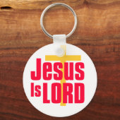 Jesus is Lord Christelijk design Sleutelhanger (Voorkant)