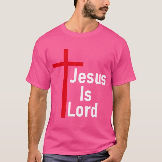 Jesus is Lord Christelijk Design T-shirt (Voorkant)