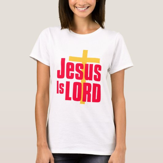 Jesus is Lord Christelijk design T-shirt (Voorkant)