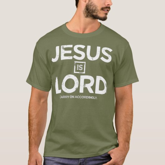 Jesus is Lord Christelijk T-shirt (Voorkant)