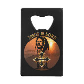 Jesus Is Lord Creditkaart Flessenopener (Voorkant)
