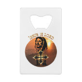 Jesus Is Lord Creditkaart Flessenopener (Achterkant)