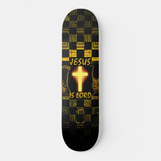 Jesus is Lord Cross skateboard (Voorkant)