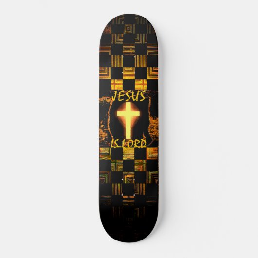 Jesus is Lord Cross skateboard (Voorkant)