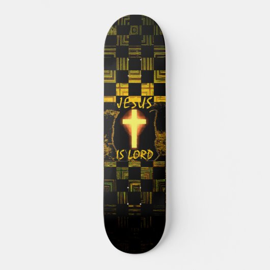 Jesus is Lord Cross skateboard (Voorkant)