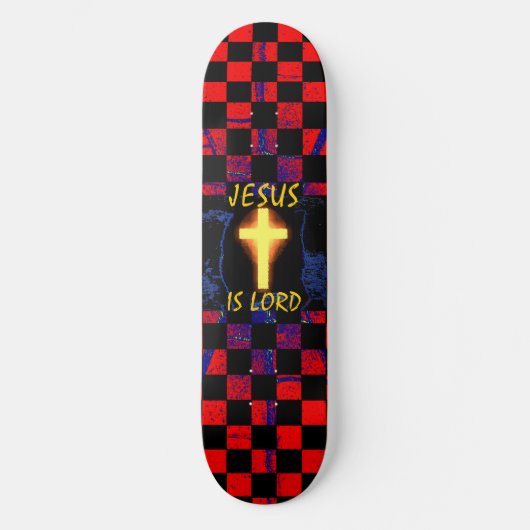 Jesus is Lord Cross skateboard (Voorkant)