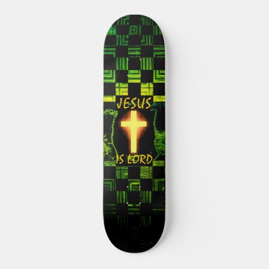 Jesus is Lord Cross skateboard (Voorkant)