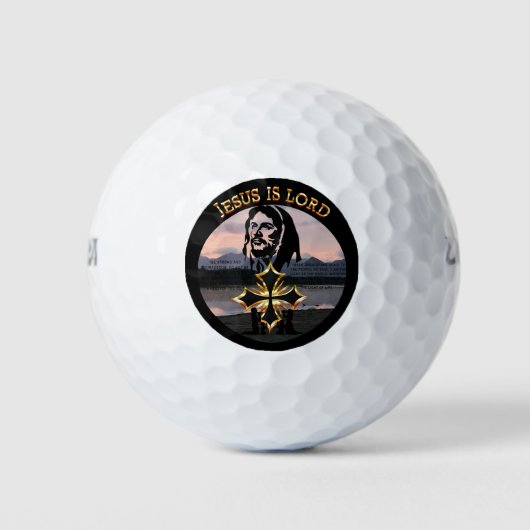 Jesus Is Lord Golfballen (Voorkant)